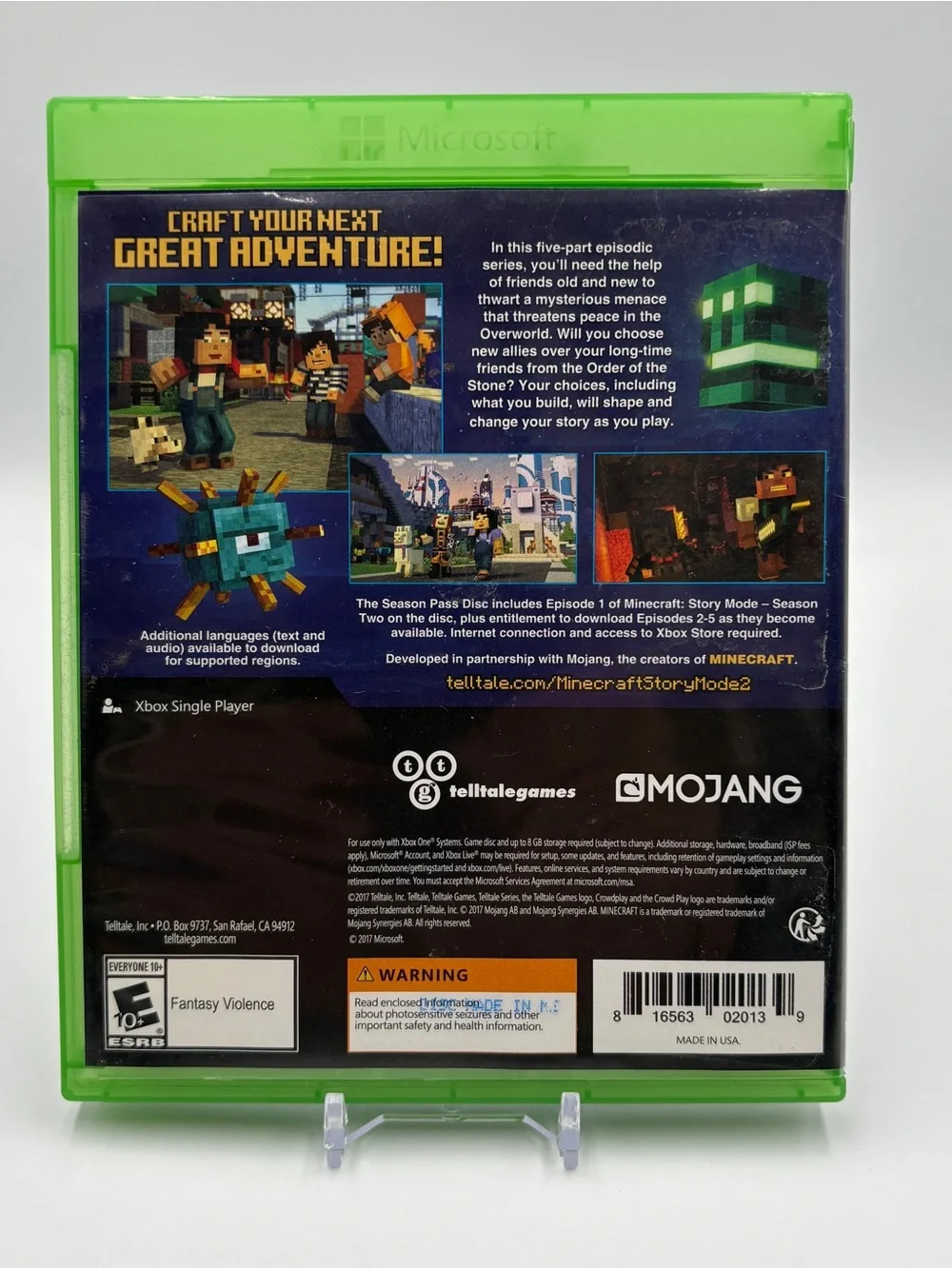 Minecraft: Story Mode Season Two The Telltale Series Xbox One